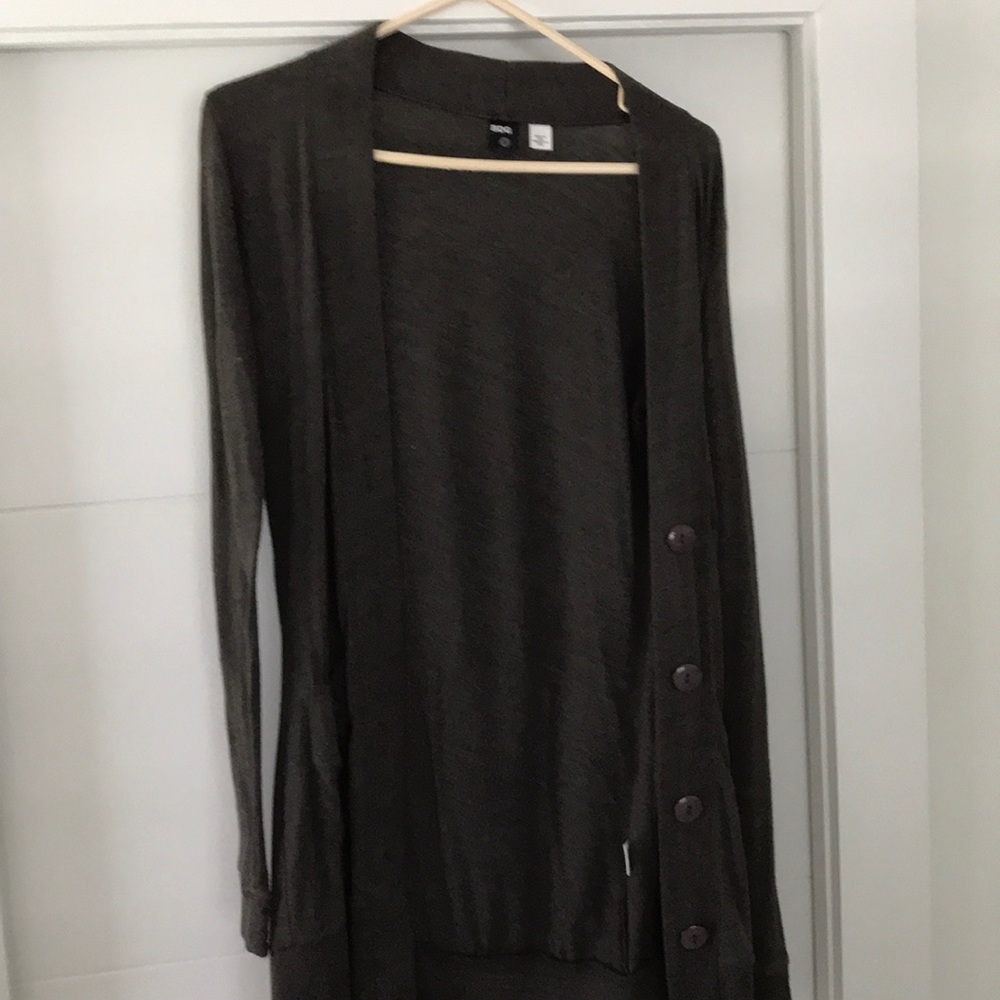 Brown long cardigan